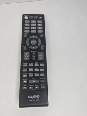 Sanyo 076R0SC011 OEM Remote Control for TV/DVD Player - Untested
